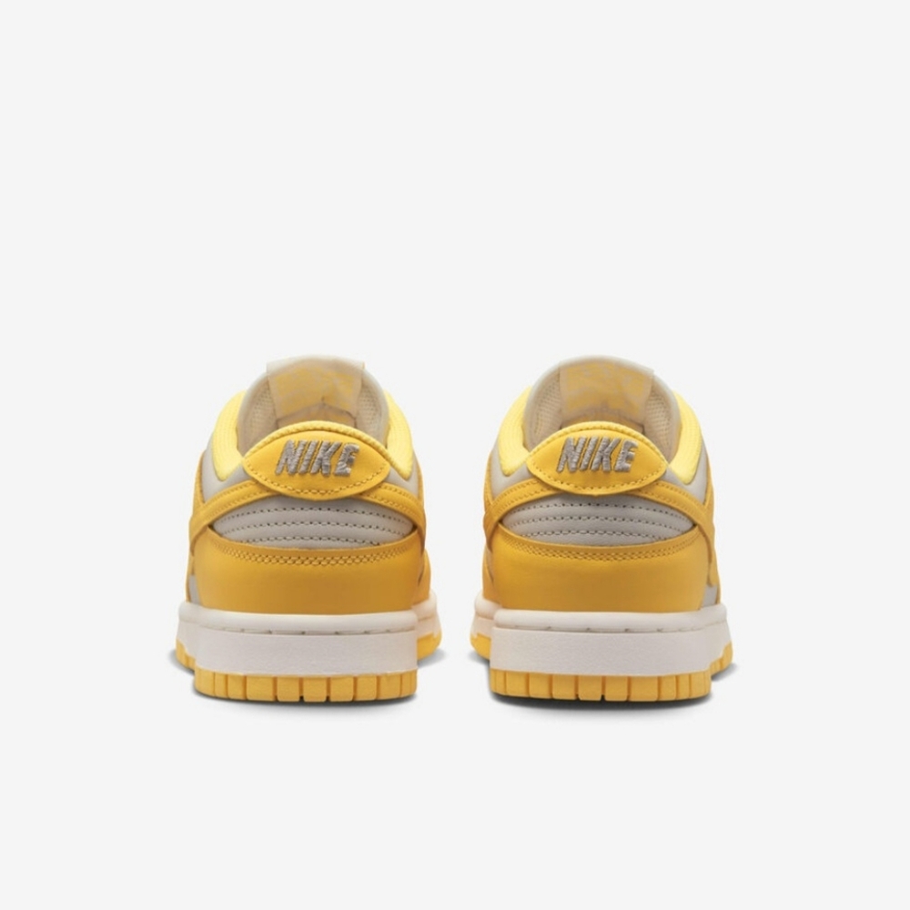 Nike Dunk Low Bright Yellow and Gray Sneakers - Picture 4 of 10